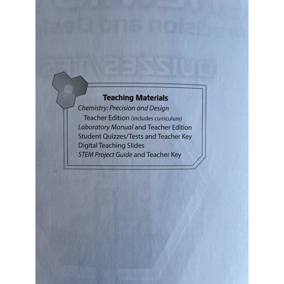 Abeka 11th Grade Chemistry Quiz & Test Key Vol 1 Revised – Teacher Edition - Picture 3 of 4